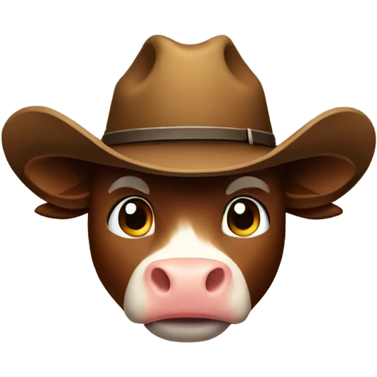Cowboy cow emoji