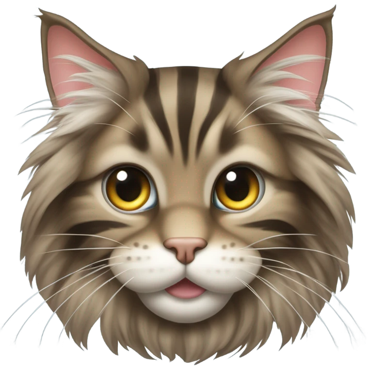 smiling maine coon cat emoji