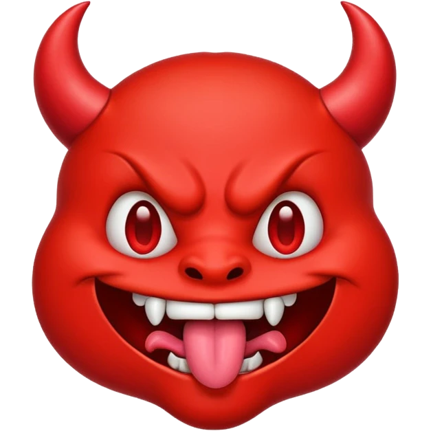 devil emoji with tongue sticking out emoji