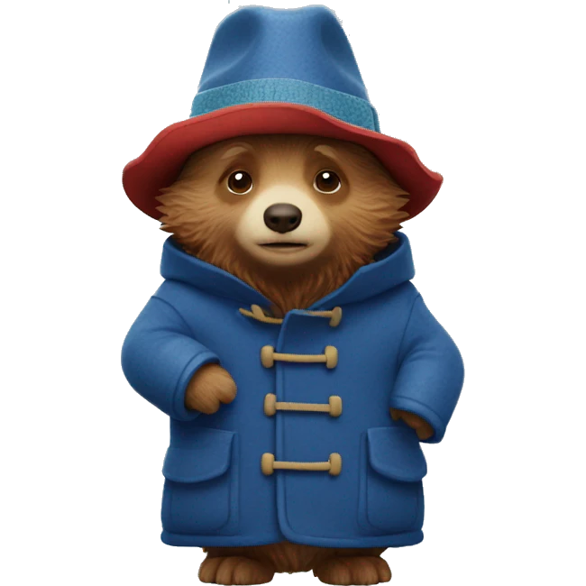 Paddington with snowflakes emoji