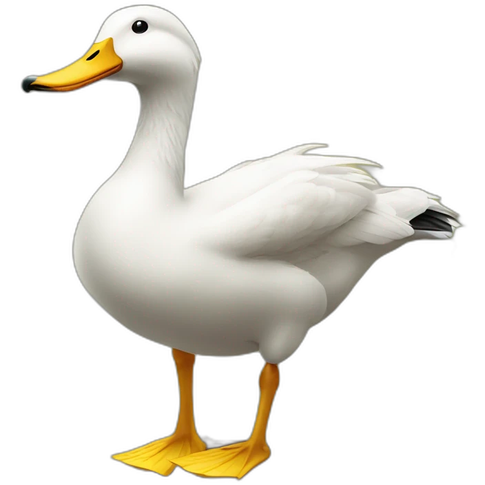 Canard fuson avec un oiseau emoji