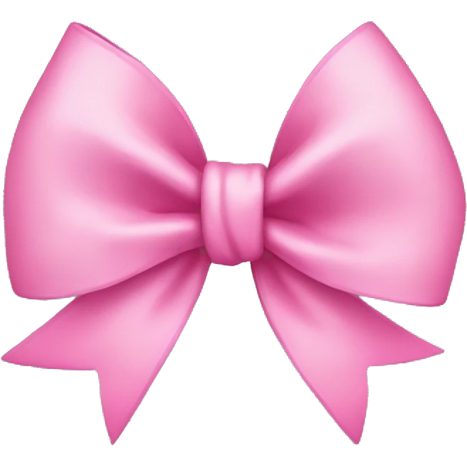 Pink bow emoji