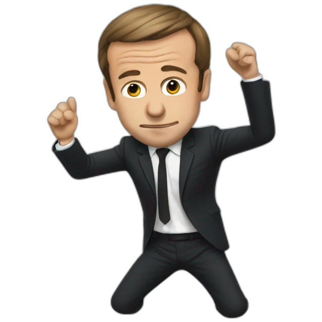 Macron dab emoji
