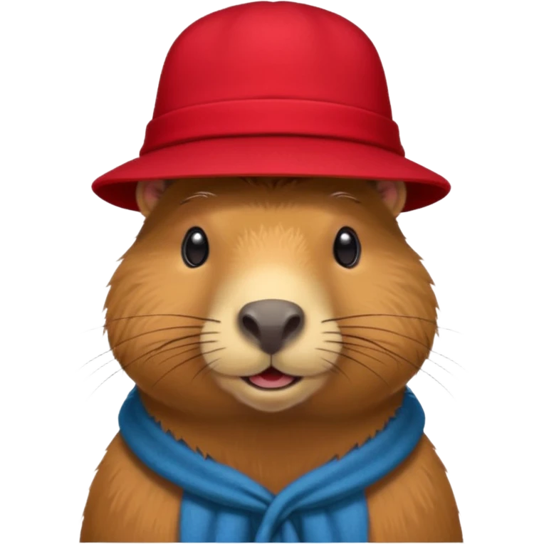 Capybara med hat emoji