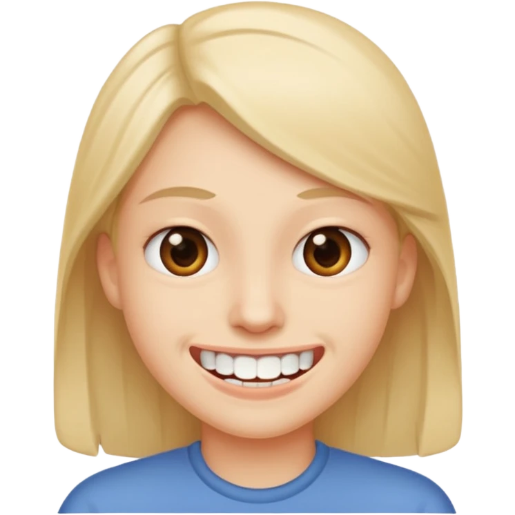 Awkward smile emoji
