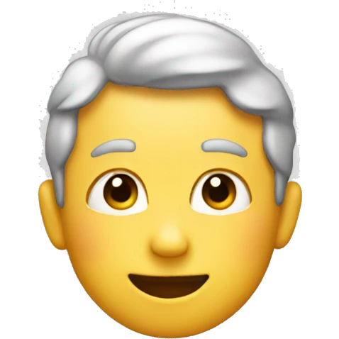 classic emoji face with stars as ears emoji