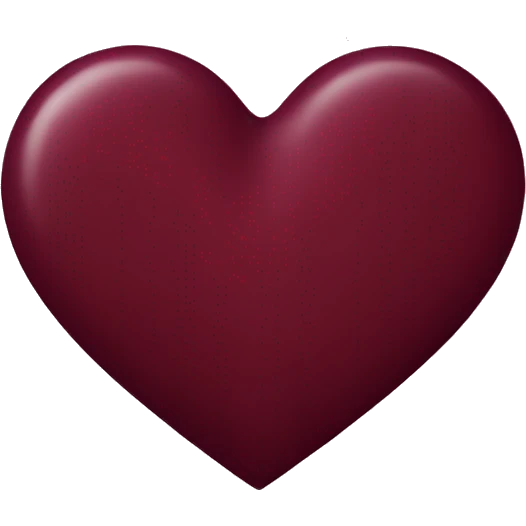 Burgundy heart emoji