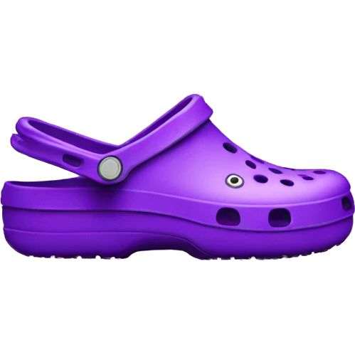 crocs shoe purple emoji