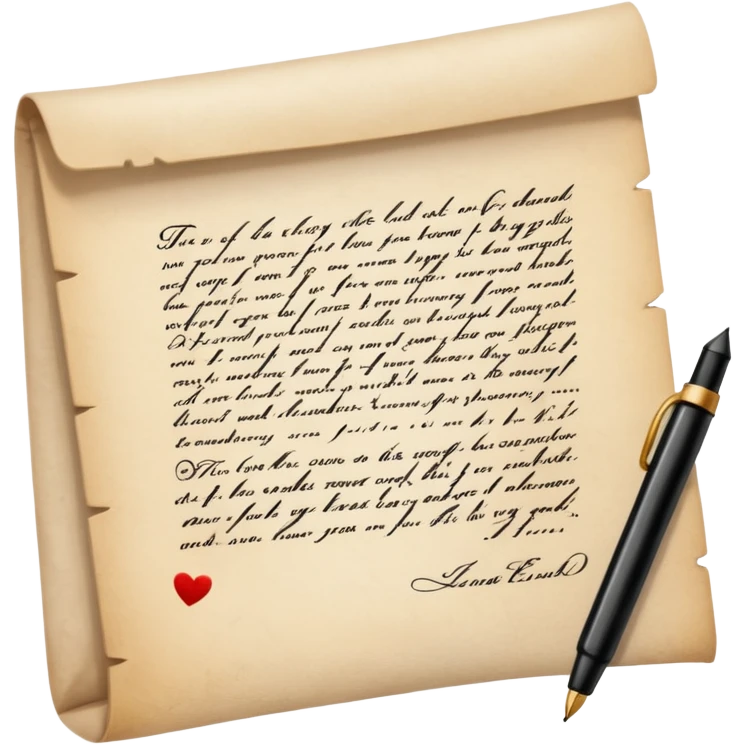 romantic letter emoji
