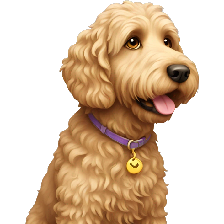 gold labradoodle  emoji