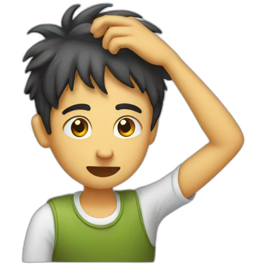 person scratching their head  emoji