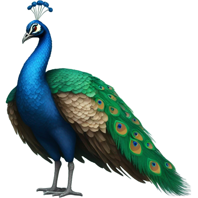 Sad peacock emoji
