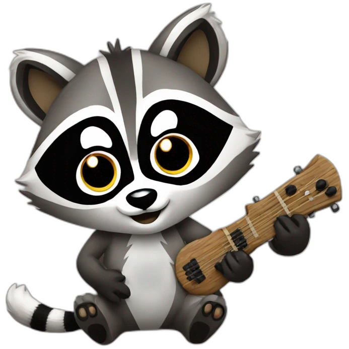 playing raccoon emoji
