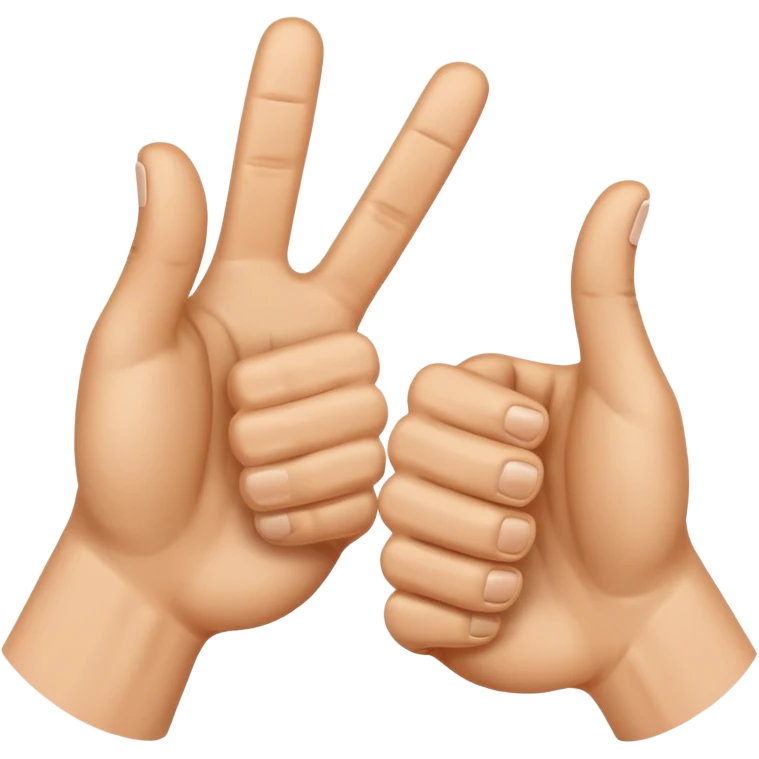 I want two tumbs up like it's done with two hands emoji