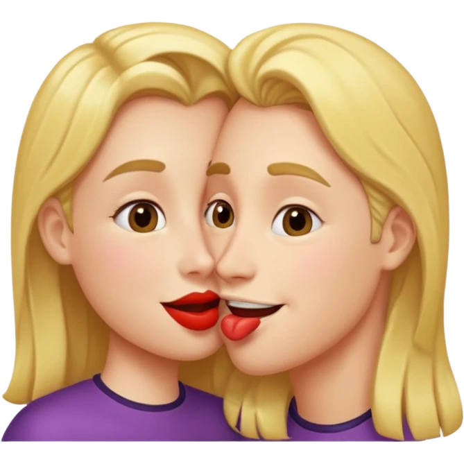 Happy face kissing emoji