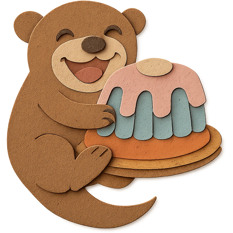 Convert this image to a perfect paper-craft style, making it look like real layered paper with soft shadows and texture, while keeping all other design elements unchanged and maintaining a transparent background. emoji