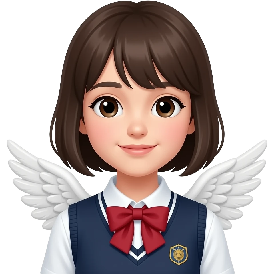 angelic school girl emoji