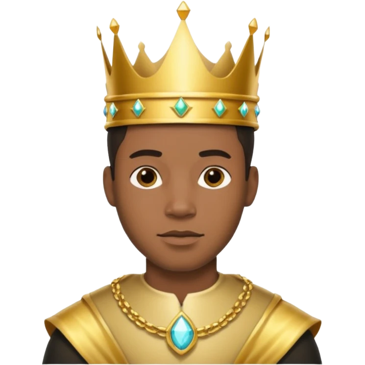 Afro white prince emoji