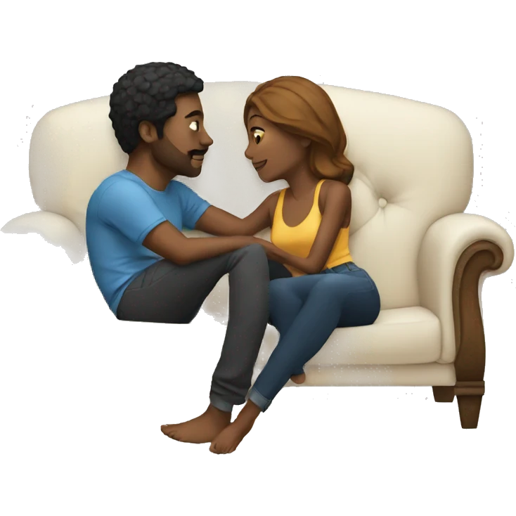 Lovers on a couch  emoji