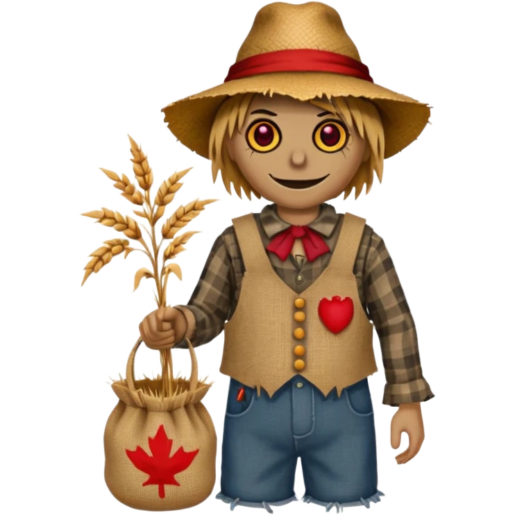 Scarecrow with Red Eyes emoji
