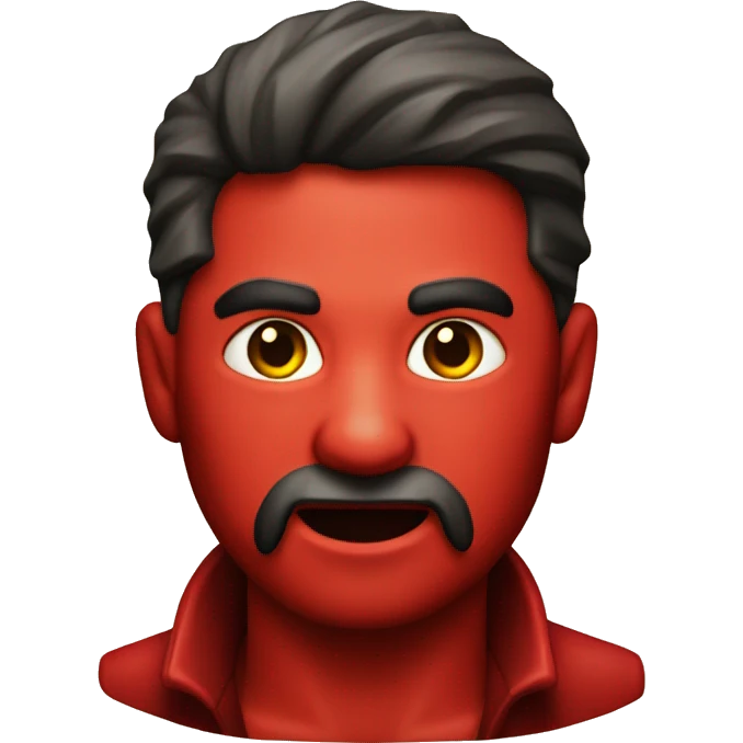 Diablo rojo carita iPhone  emoji