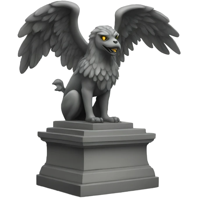 Griffin statues emoji