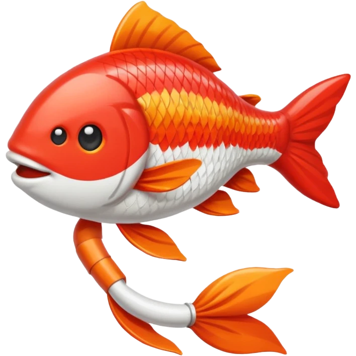 carp streamer hanging apple emoji style emoji