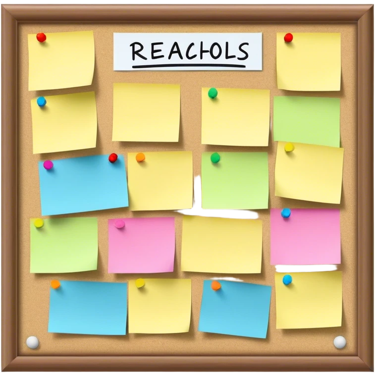 bulletin board reachable goals emoji