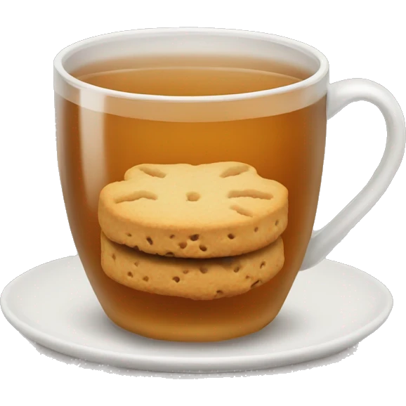 tea with biscuit  emoji