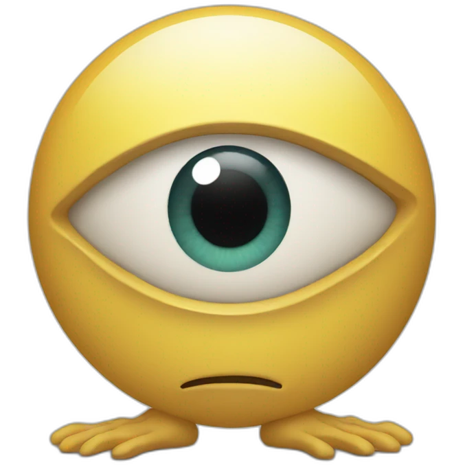 Eye with arms and legs emoji