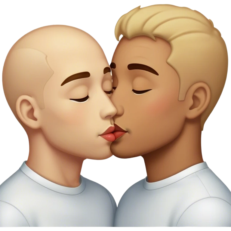Guys kissing emoji