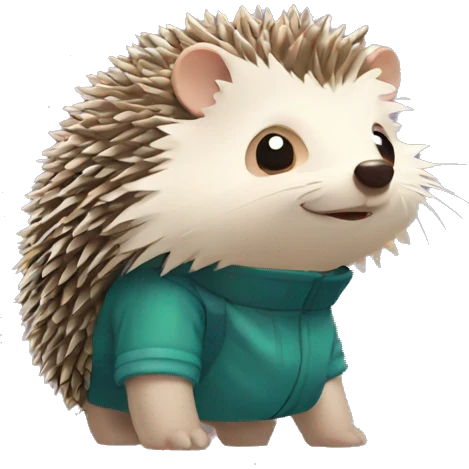 hedgehog + comic book emoji