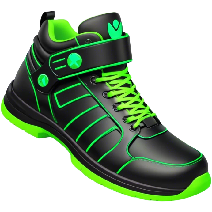 neon cyberpunk style shoes emoji