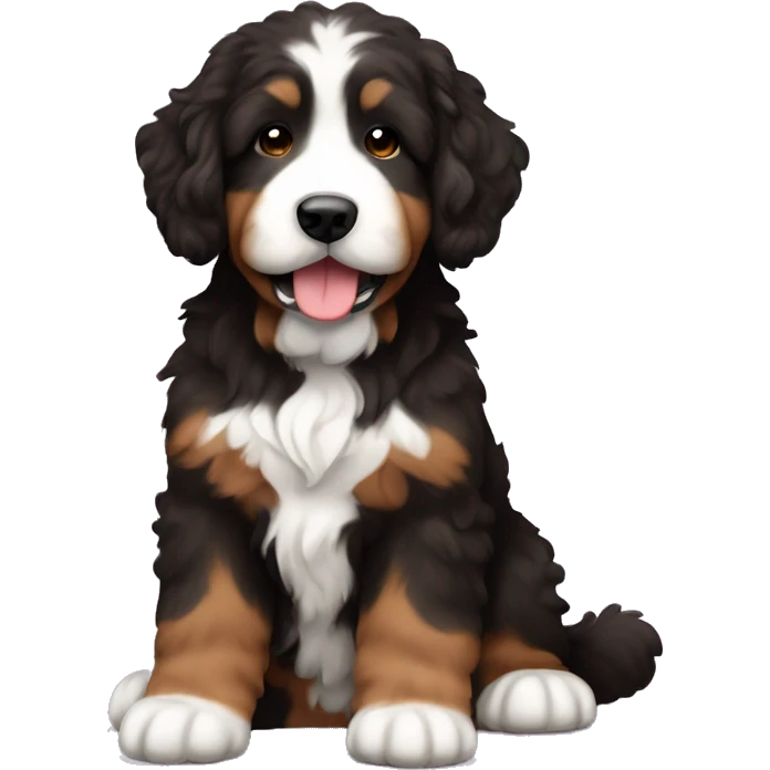 Sable bernedoodle lighter colors emoji