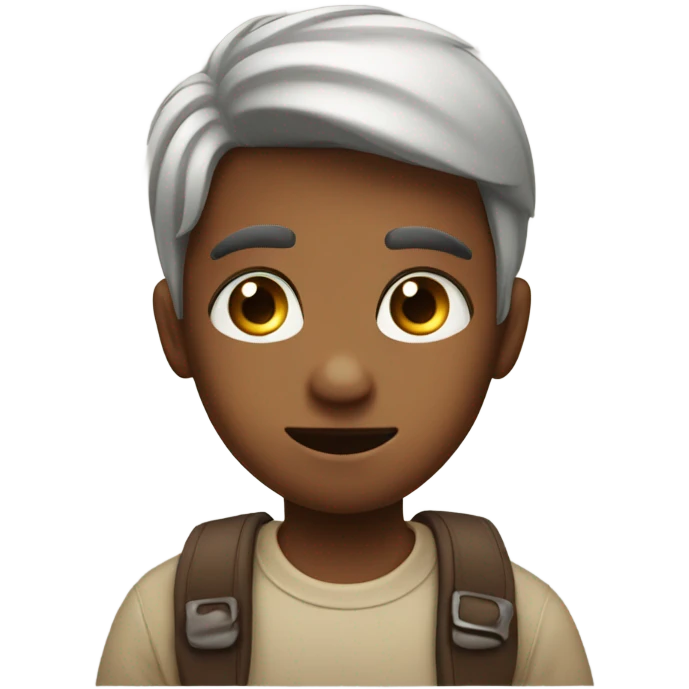 Boy with super long eyelashes emoji