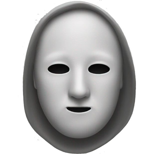 a nose, no face emoji