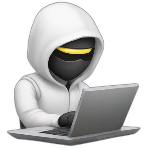 Ninja with a laptop emoji