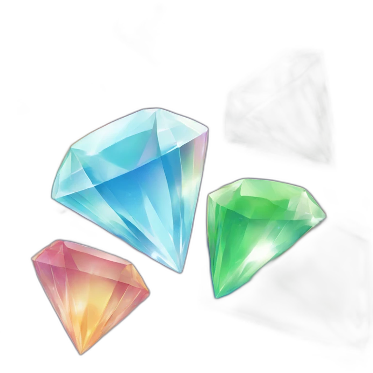 Rainbow diamond emoji
