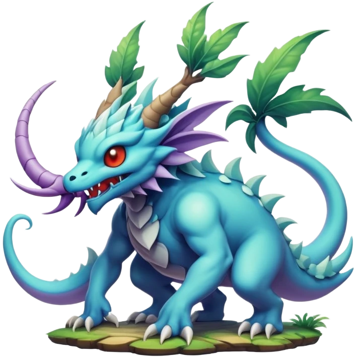 Epic complex detailed aesthetic-scenery-Fakémon-creature emoji