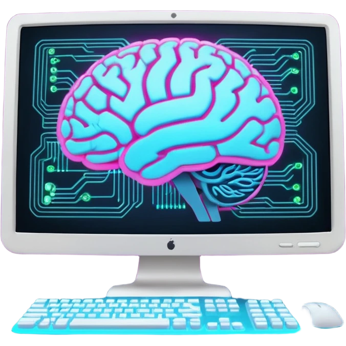 I need an emoji for Slack that ilustrates Artificial Intelligence (AI) si I can flag/tag pull requests and messages that are generated with AI for colleagues to know that they need to pay attention !
What is most descriptive for AI pull request ?

Make it animated and as large as possible  emoji