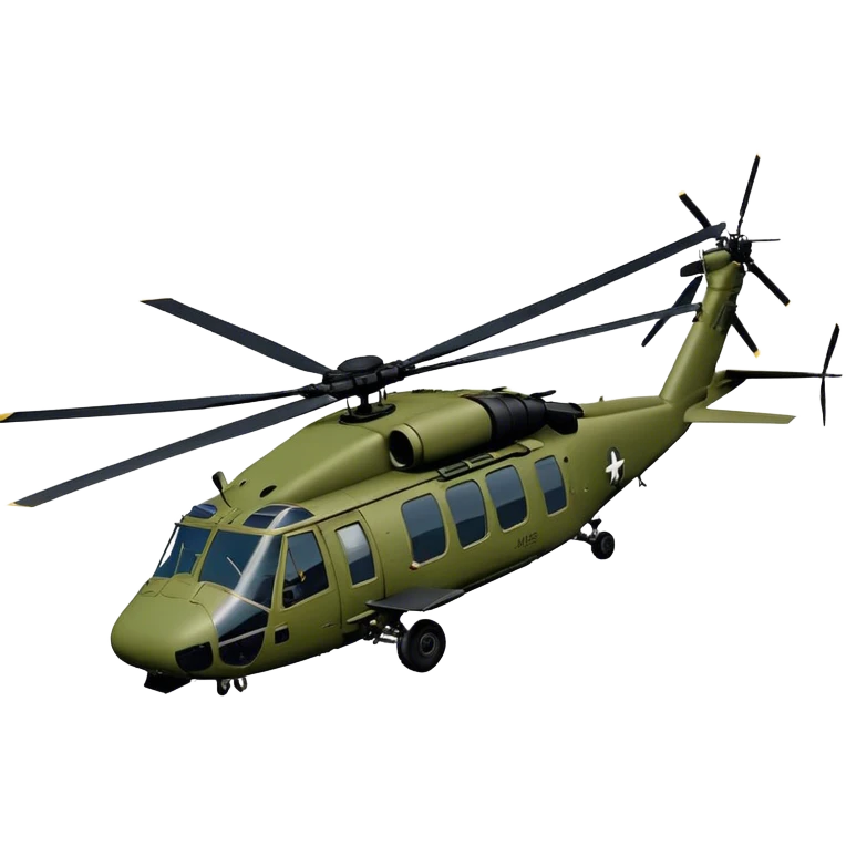 Sikorsky UH-60 Black Hawk - Sikorsky (Model Year: 2022) (Iconic colour: Olive green) emoji