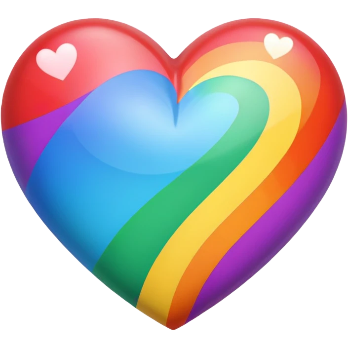 heart with rainbow colors emoji