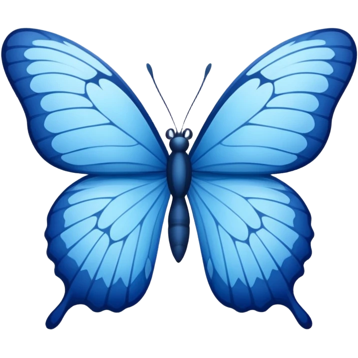 blue butterfly emoji