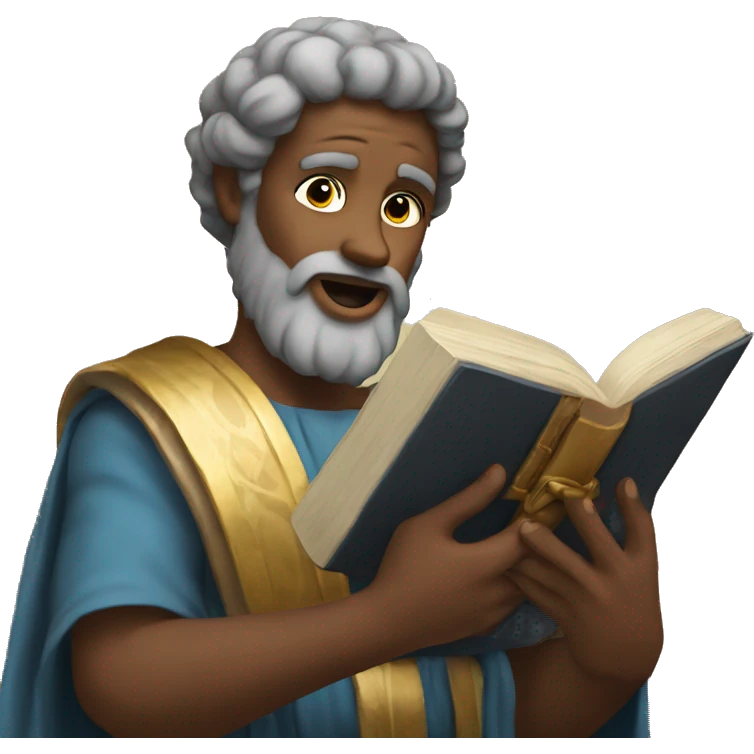 god holding the bible  emoji