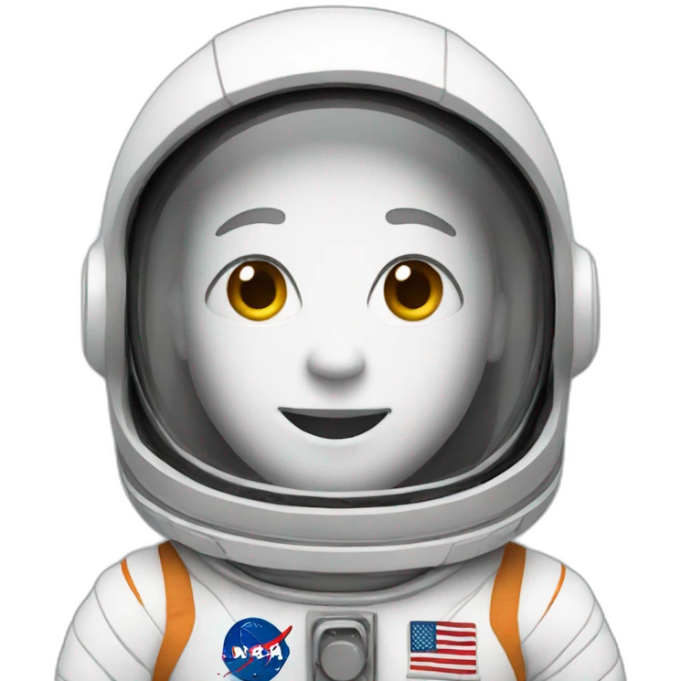 white astronaut emoji