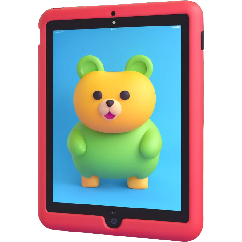 3D surreal iPad, extremely minimal, just the iPad itself, no Apple logo, no accessories, subtle surreal effect emoji