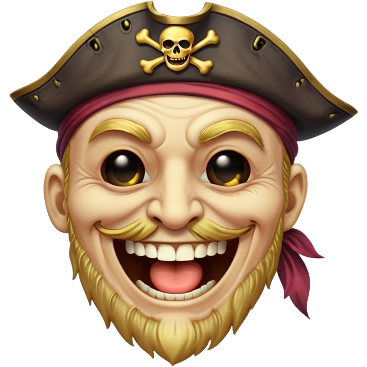 pirate laughing emoji