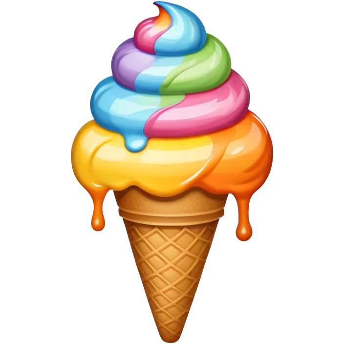 colorfull icecream emoji