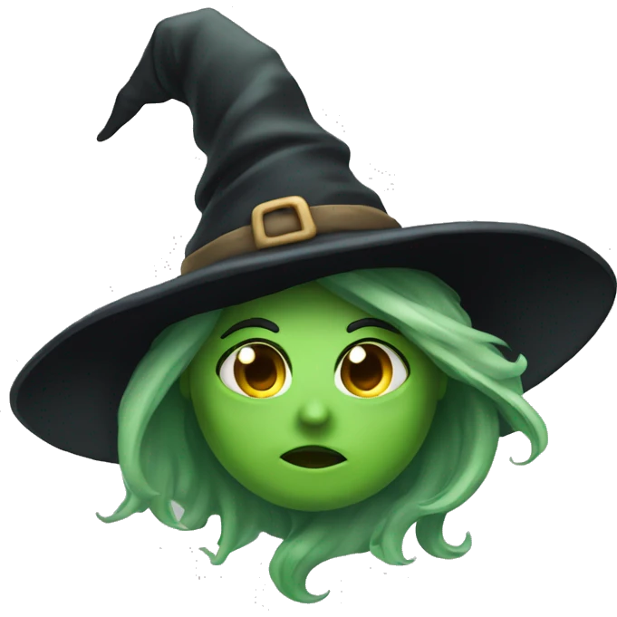 Greenfaced Witch emojii emoji