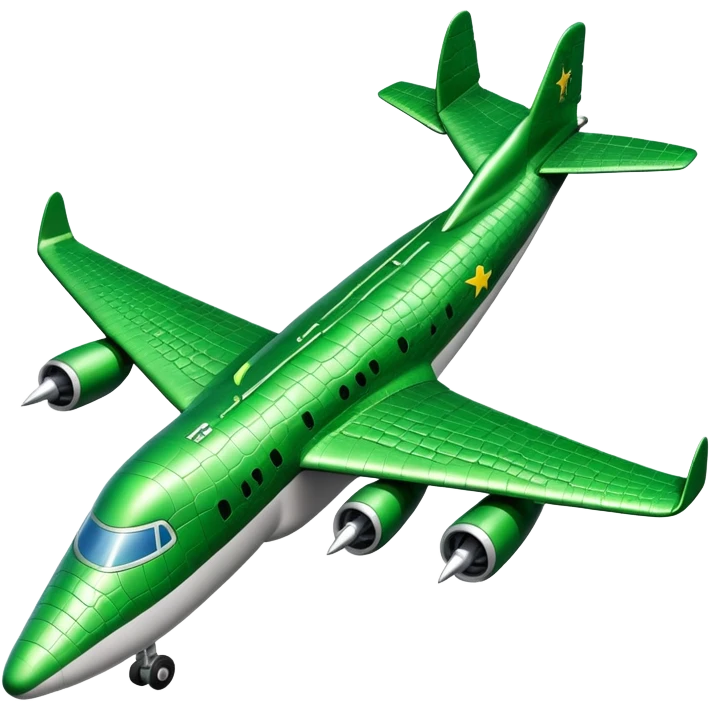 Crocodile bomber plane emoji